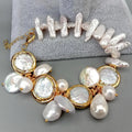 Freshwater Pearl Luxe Bracelet — Biwa, Coin & Keshi