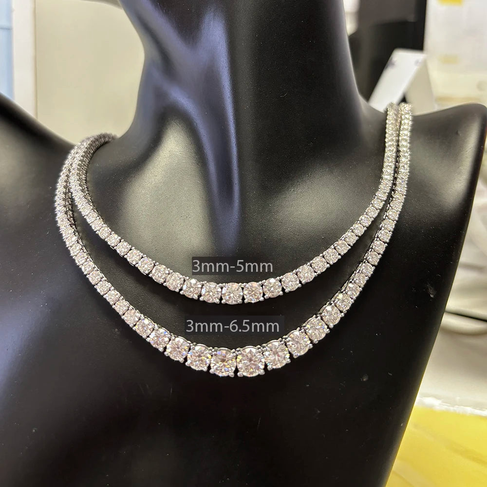 ALINORRA Lumière Moissanite Tennis Necklace